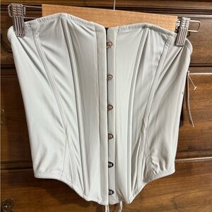 Elegant Gray Corset Top